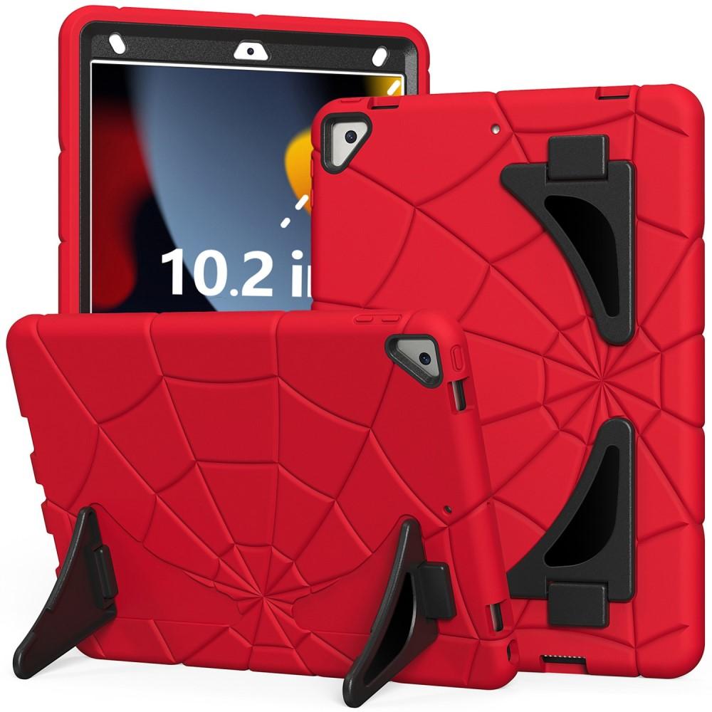 SKALO iPad 10.2 Spindelnät Barnskal - Röd