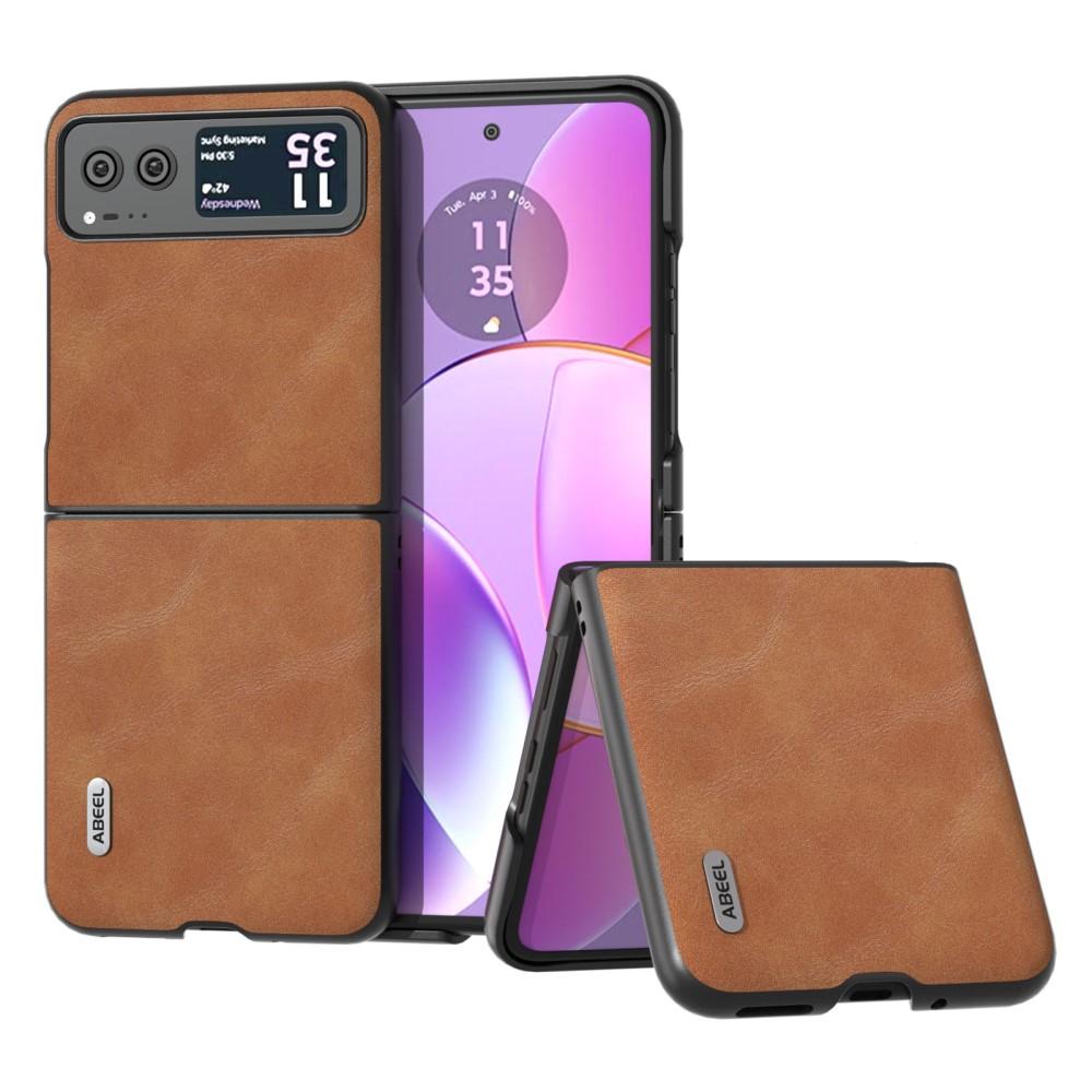 SKALO Motorola Razr 40 ABEEL PU-Läder Fold Skal
