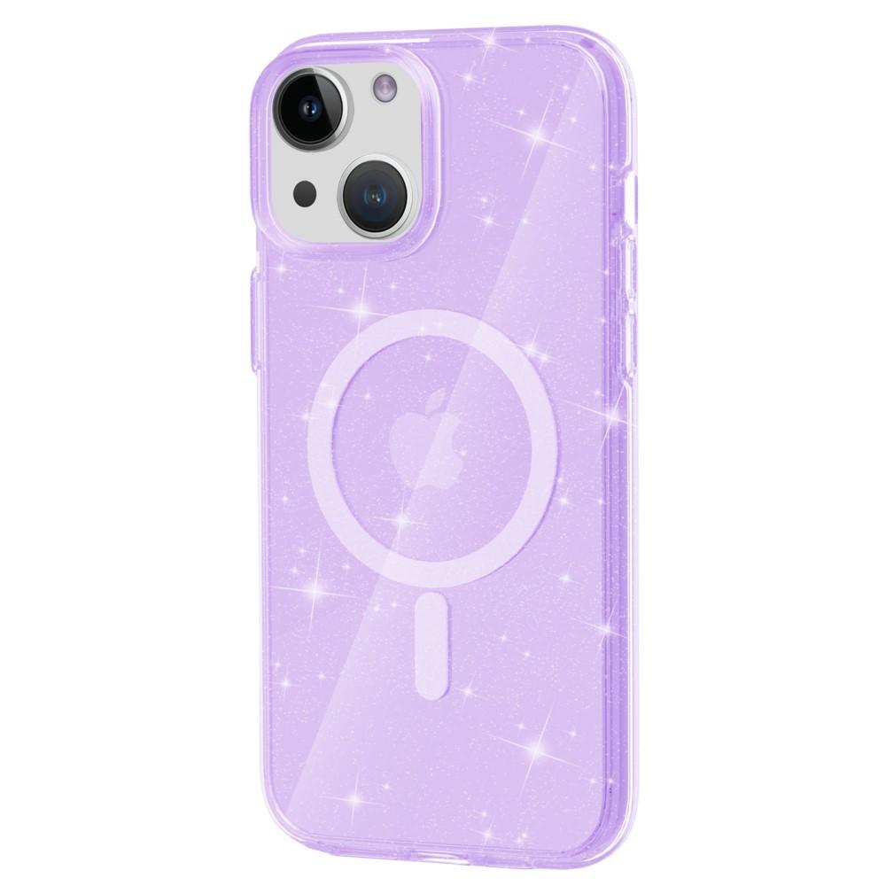 SKALO iPhone 15 Glitter Magnetring TPU Skal