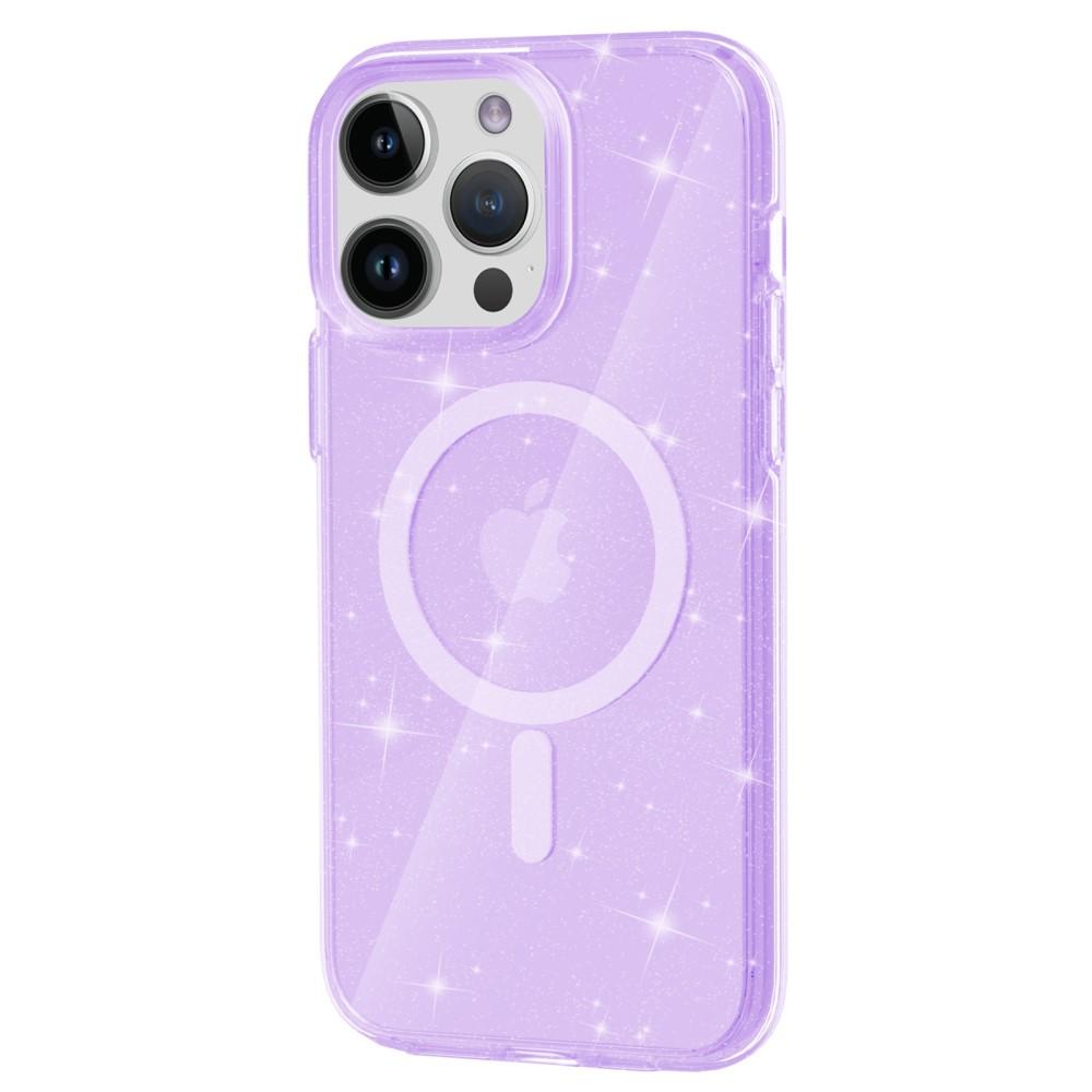 SKALO iPhone 15 Pro Max Glitter Magnetring TPU Skal