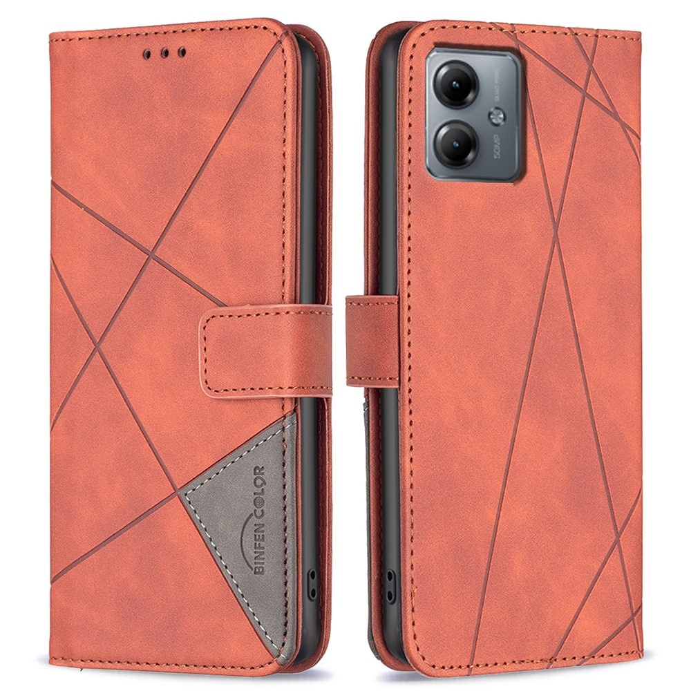 Moto G14 BINFEN COLOR Embossed Plånboksfodral