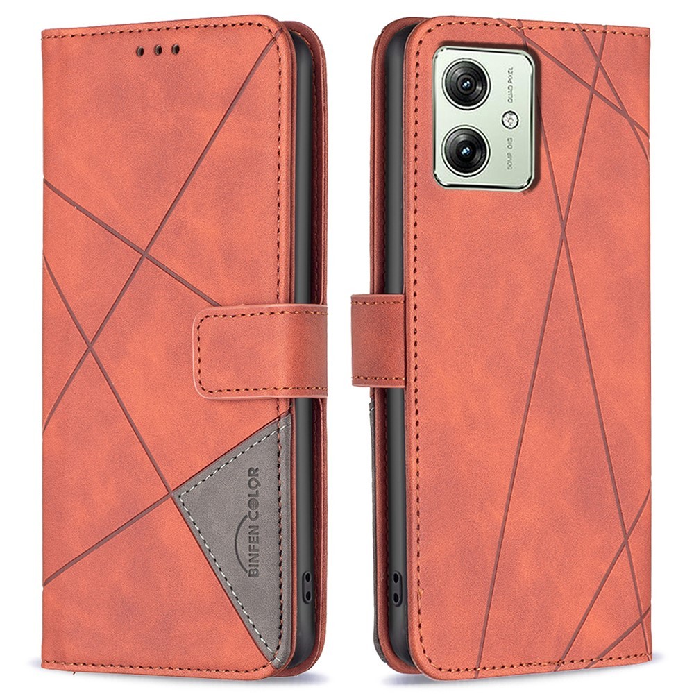 Moto G54 BINFEN COLOR Embossed Plånboksfodral