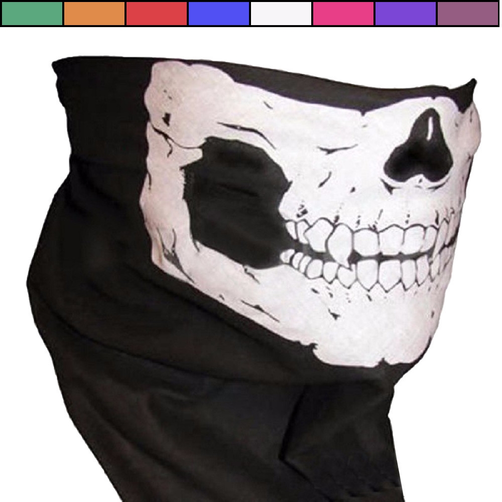 Kraniemaske - Paintball - Halstørklæde - Bandana - Halsedisse - Skimaske - Flere farvevalg