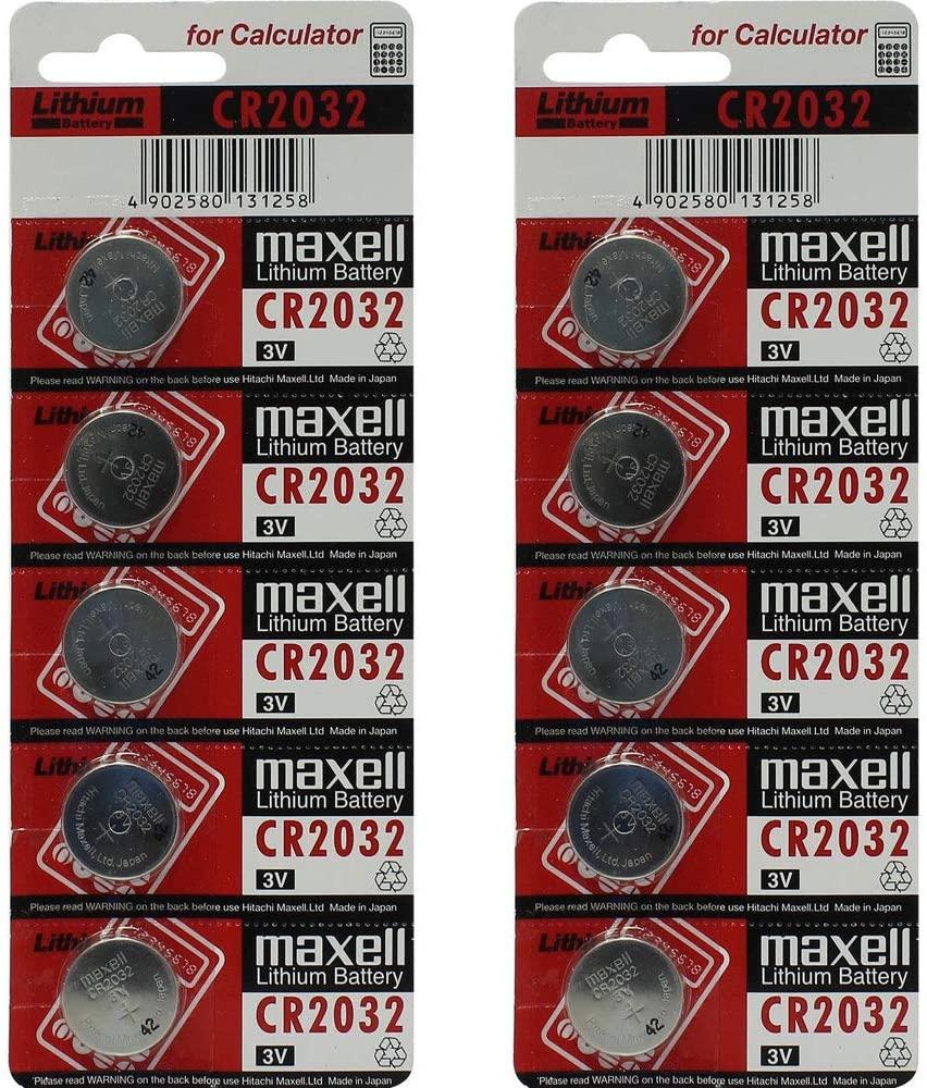 Maxell CR 2032 10-Pack Lithium 2032 3V