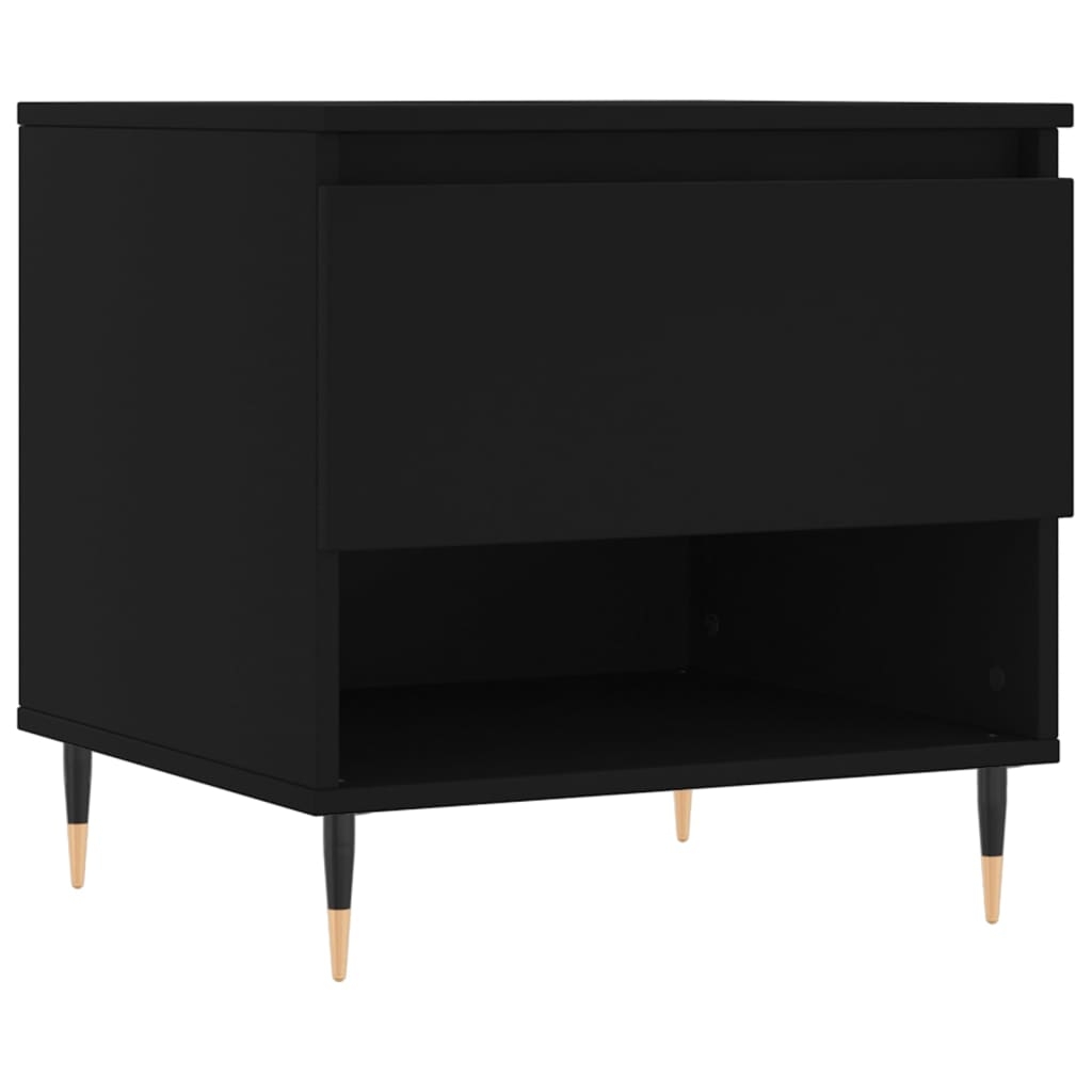 vidaXL Soffbord svart 50x46x50 cm konstruerat trä