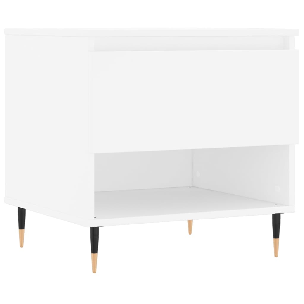 vidaXL Soffbord vit 50x46x50 cm konstruerat trä