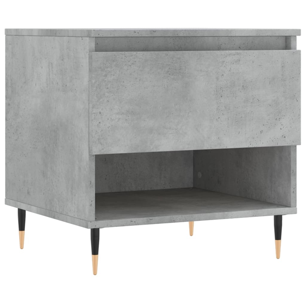 vidaXL Soffbord betonggrå 50x46x50 cm konstruerat trä