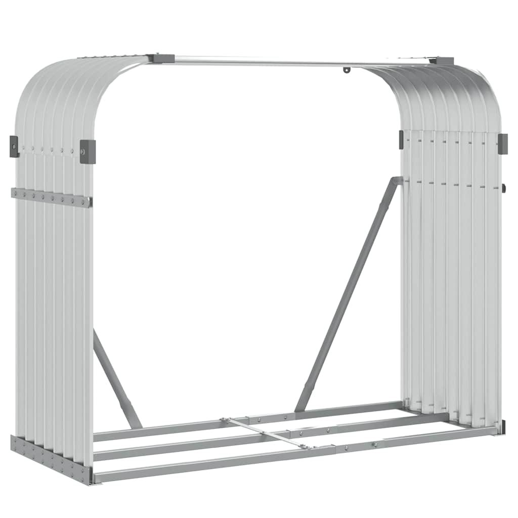 vidaXL Vedställ silver 120x45x100 cm galvaniserat stål