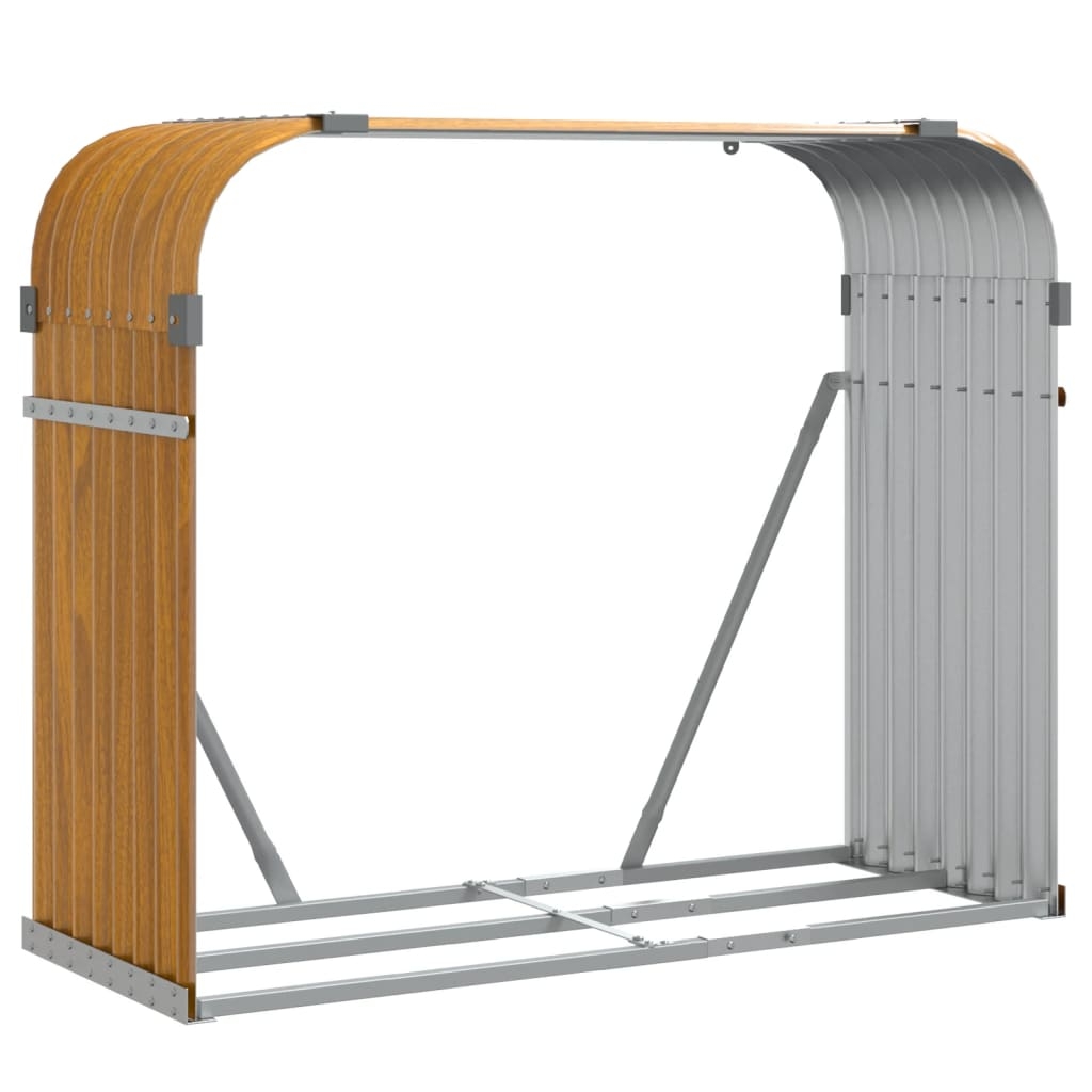vidaXL Vedställ ljusbrun 120x45x100 cm galvaniserat stål
