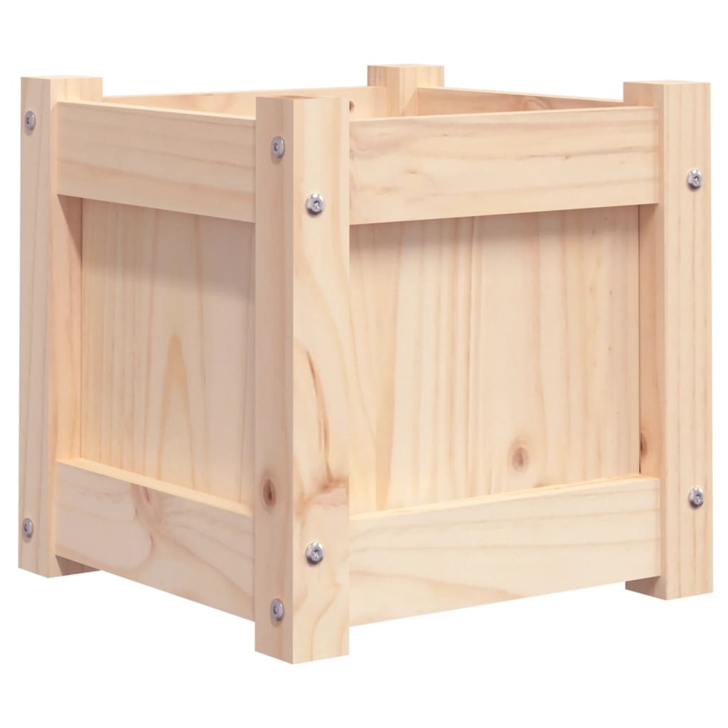 vidaXL Odlingslåda 31x31x31 cm massiv furu