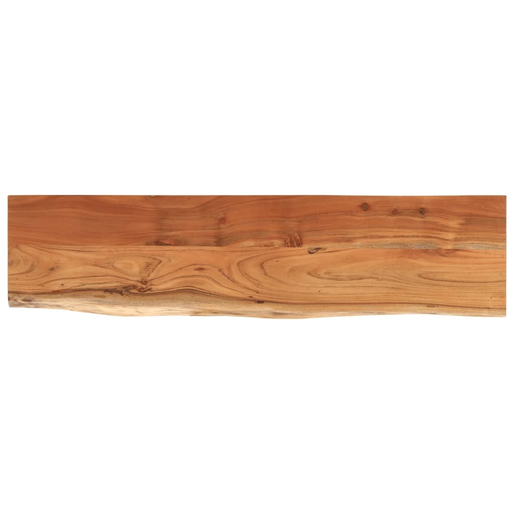 vidaXL Vegghylle 160x40x2,5 cm rektangulær heltre akasie naturlig kant