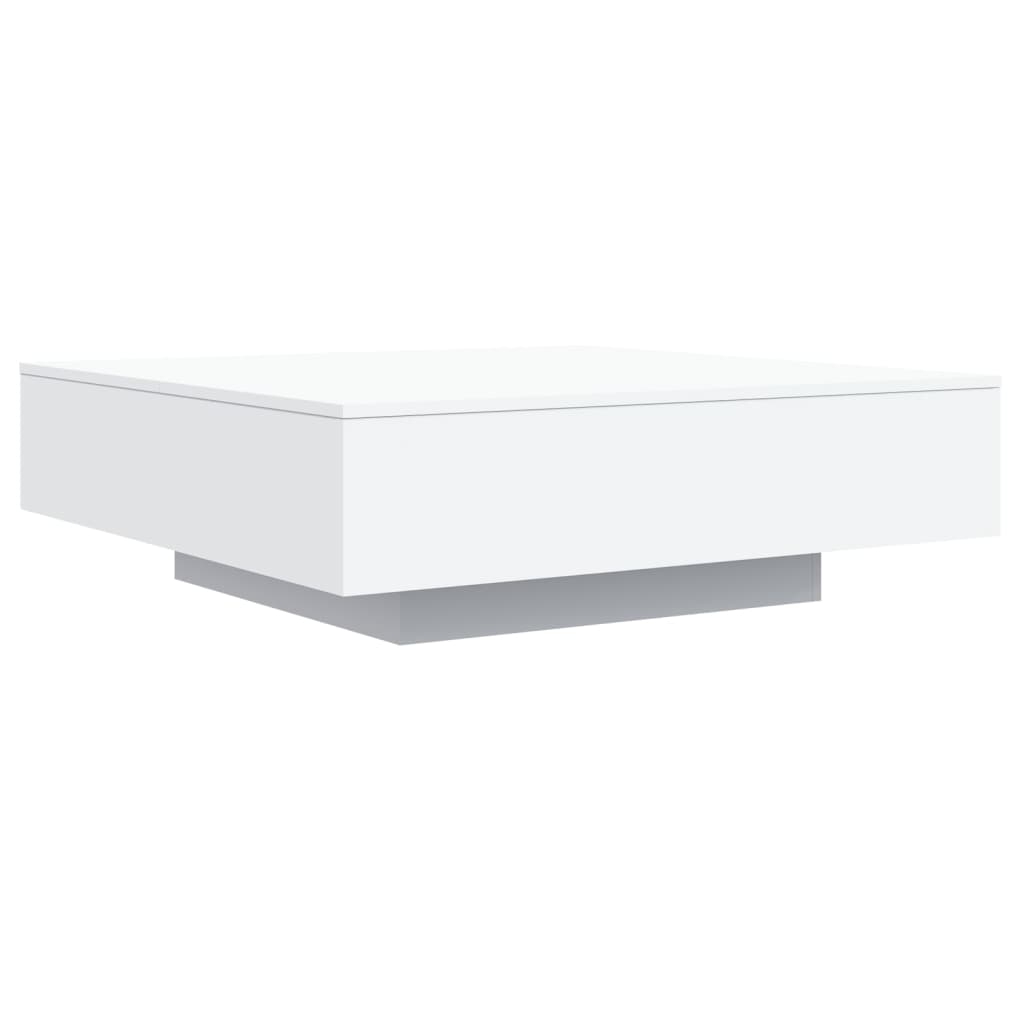 vidaXL Soffbord vit 100x100x31 cm konstruerat trä