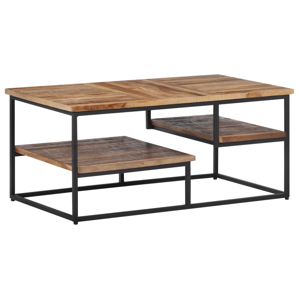 vidaXL Soffbord 90x50x39 cm massiv återvunnen teak