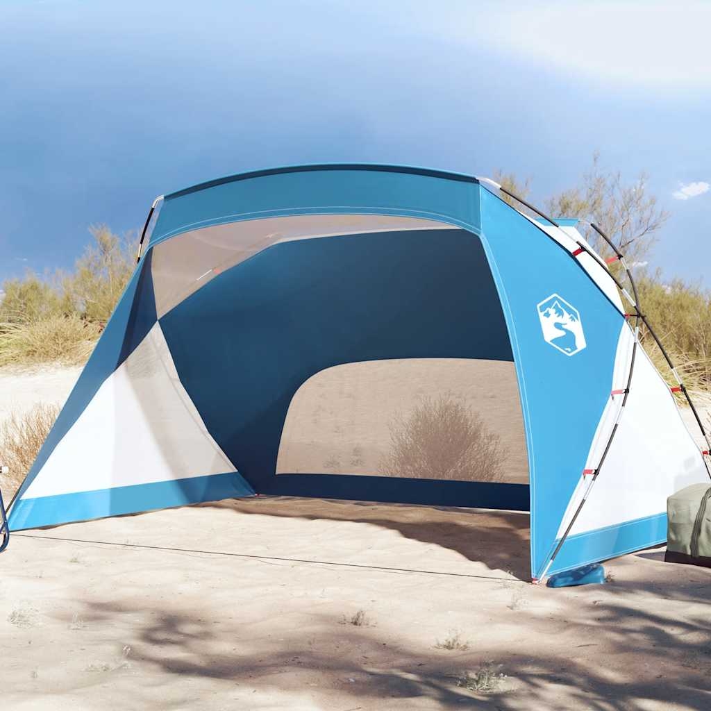 vidaXL Strandtält azurblå 274x178x170/148 cm 185T polyester