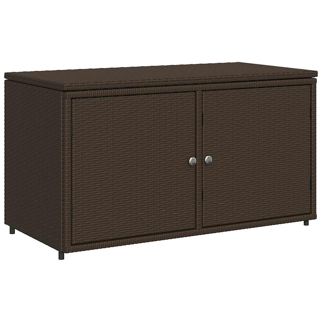 vidaXL Trädgårdsskåp brun 110x55x60,5 cm konstrotting