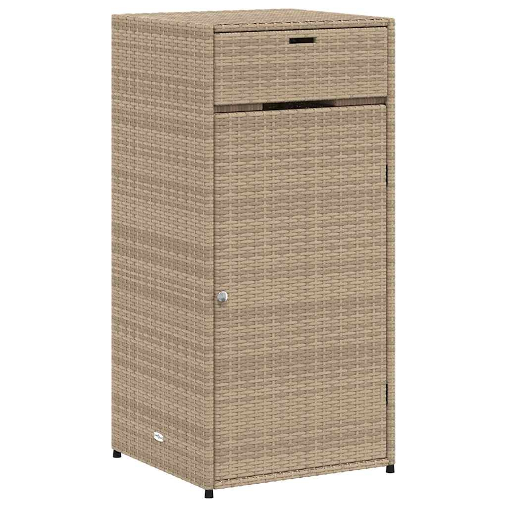 vidaXL Trädgårdsskåp beige 55x55x111 cm konstrotting
