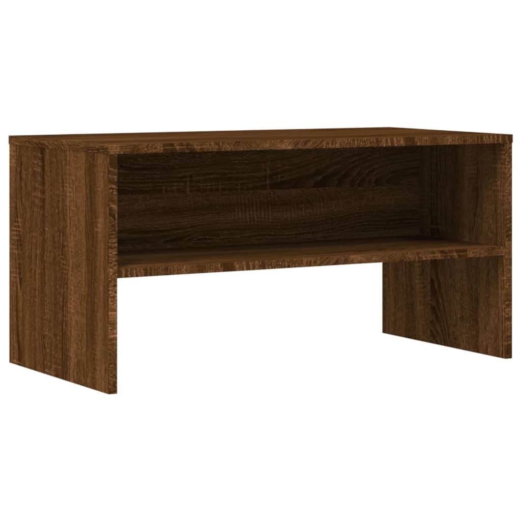 vidaXL Tv-bänk brun ek 80x40x40 cm konstruerat trä