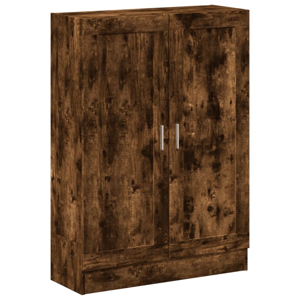 vidaXL Bokhylla rökfärgad ek 82,5x30,5x115 cm konstruerat trä