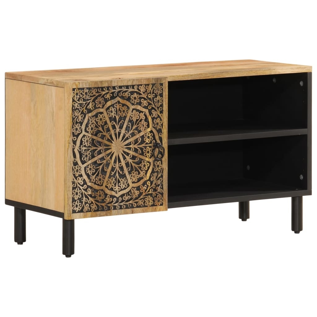 vidaXL Tv-bänk 80x31x46 cm massivt mangoträ