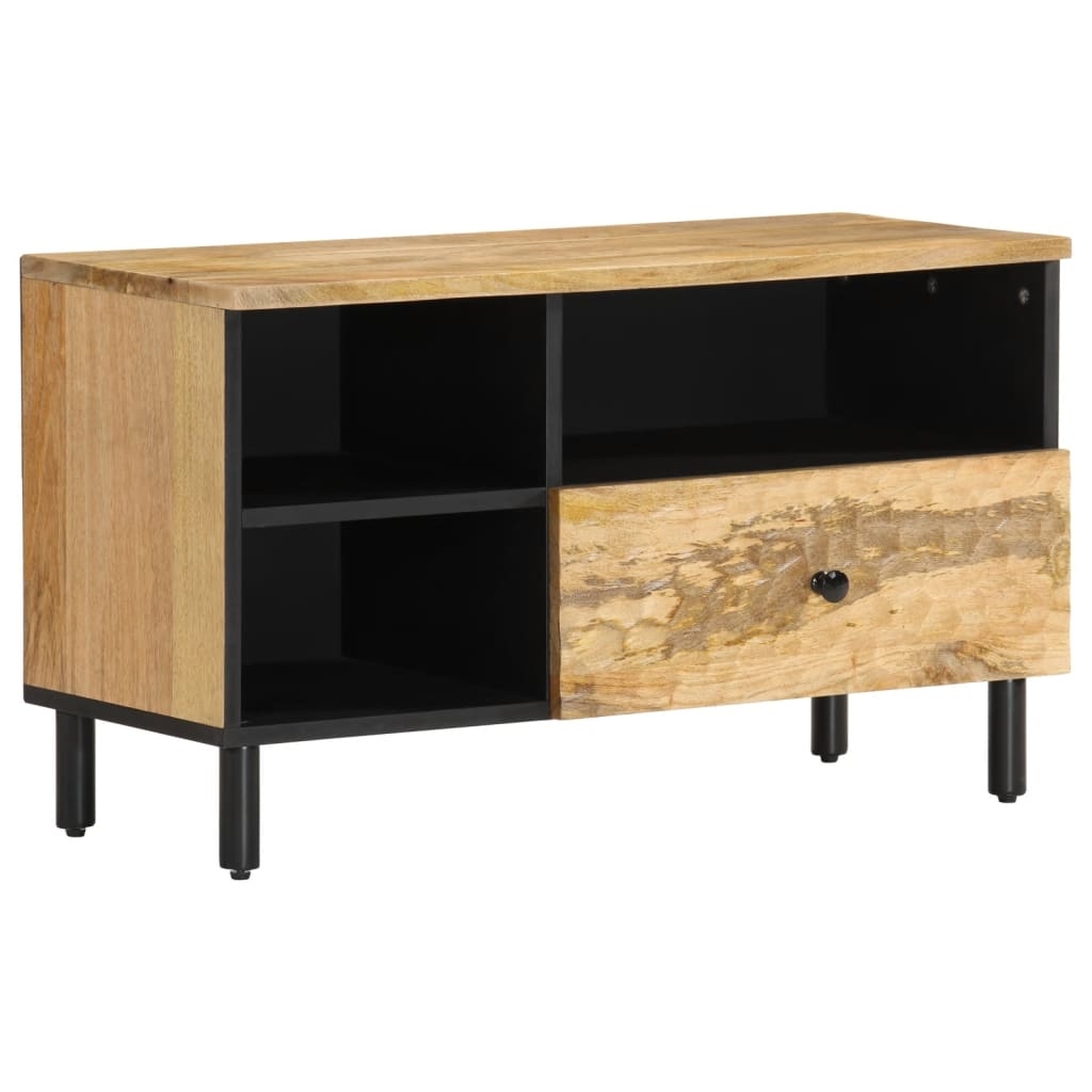 vidaXL Tv-bänk 80x33x46 cm massivt mangoträ