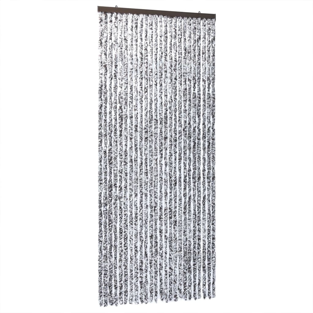 vidaXL Insektsgardin brun och beige 100x200 cm chenille