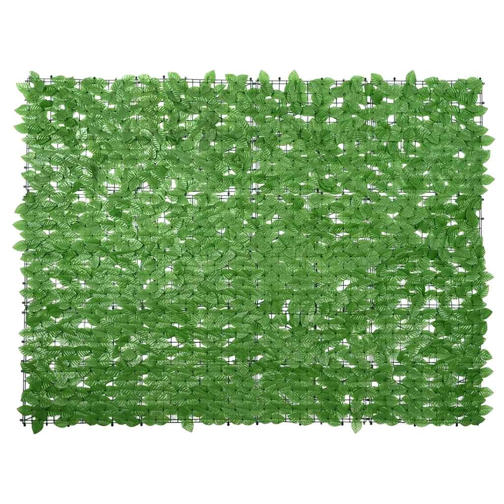 vidaXL Balkongskärm gröna blad 200x150 cm