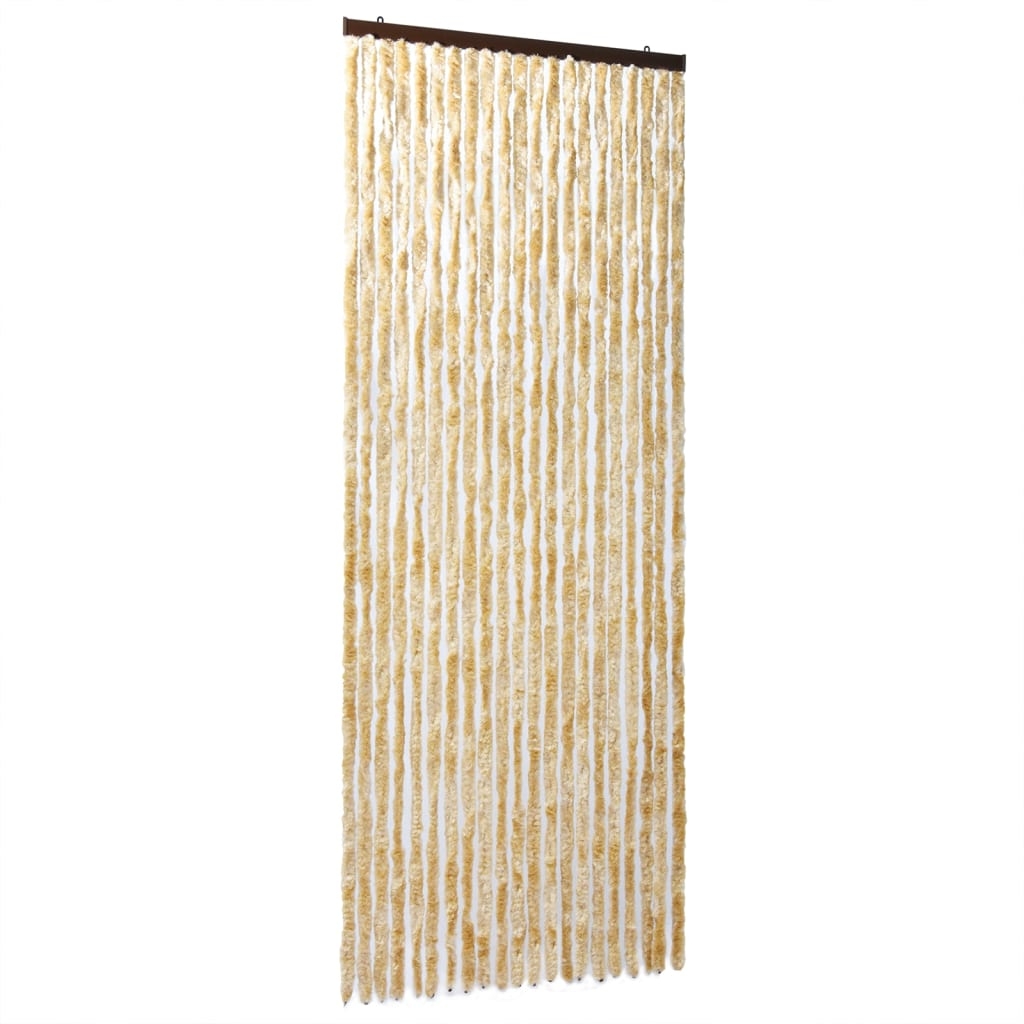 vidaXL Insektsgardin beige 100x200 cm chenille