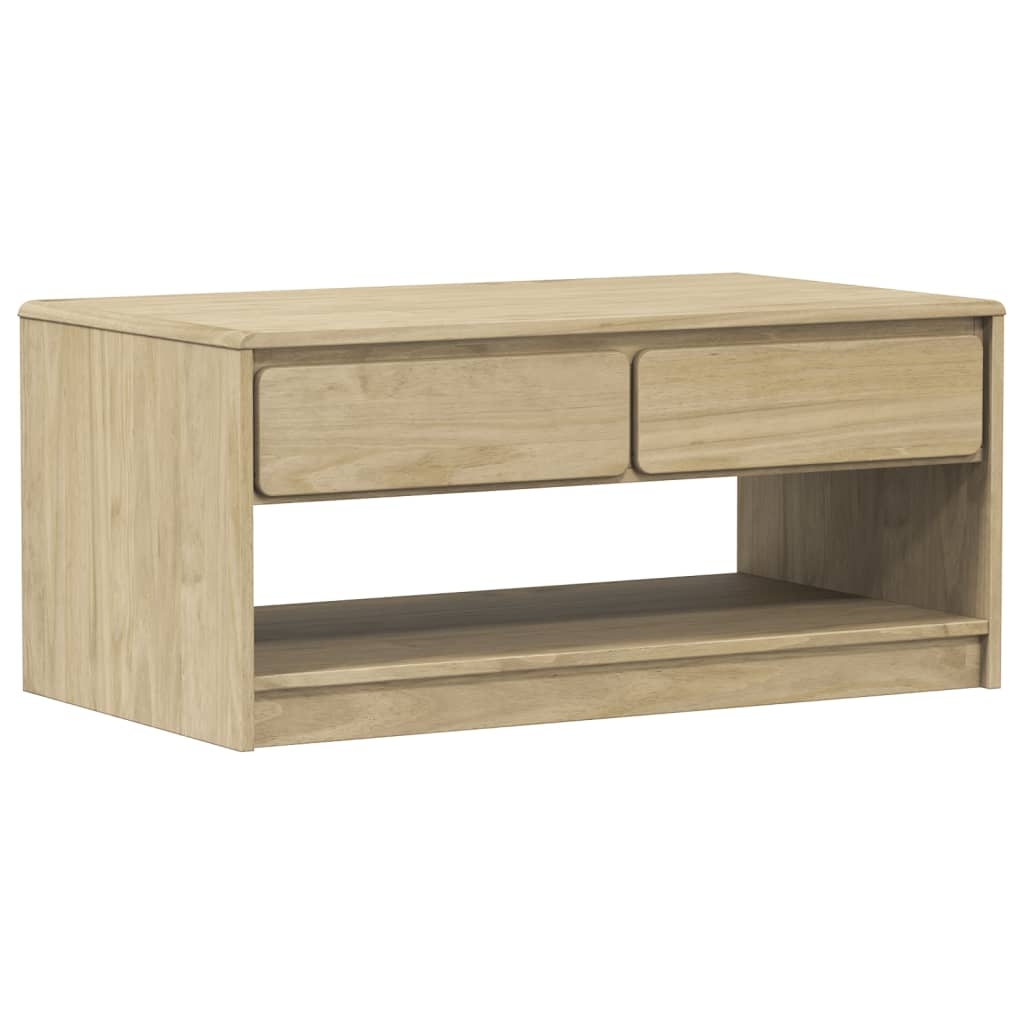 vidaXL Soffbord SAUDA ek 99x55x45 cm massiv furu