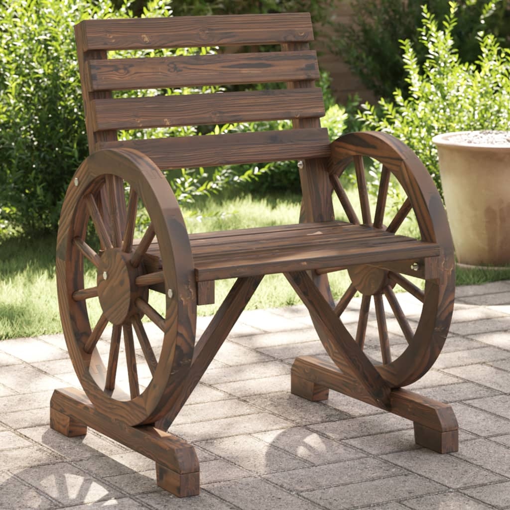 vidaXL Trädgårdsstolar 2 st 58x58x78,5 cm massiv furu