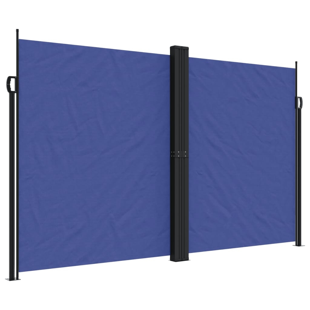 vidaXL Infällbar sidomarkis blå 200x600 cm