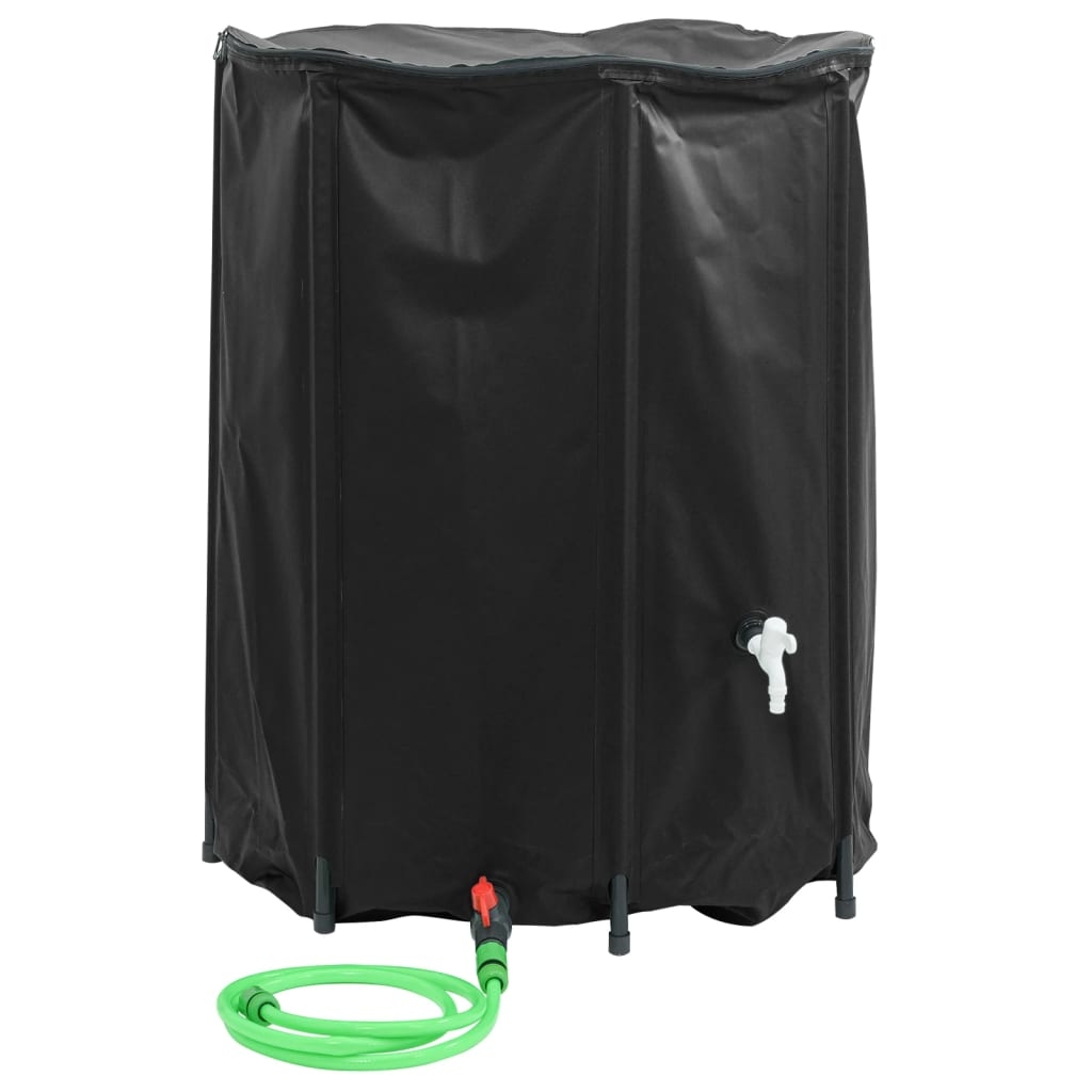 vidaXL Vattentank med kran vikbar 750 L PVC