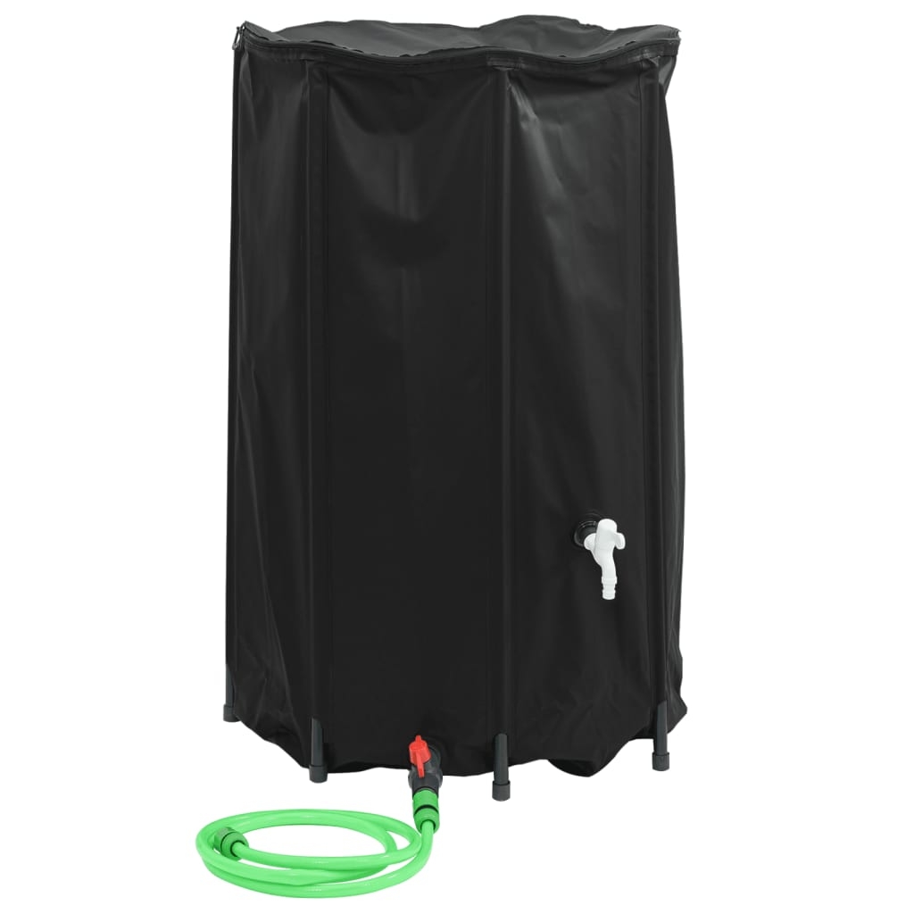 vidaXL Vattentank med kran vikbar 500 L PVC