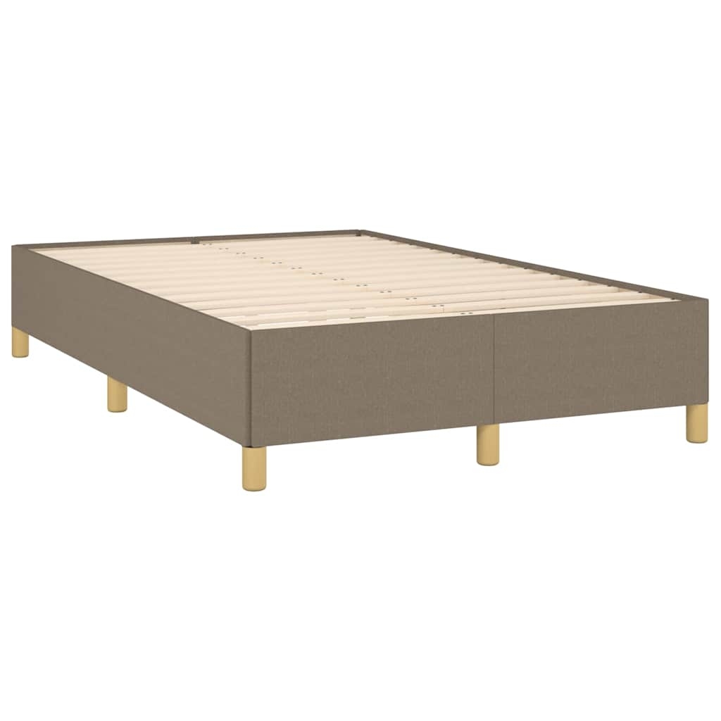 vidaXL sängram utan madrass taupe 120x190 cm tyg