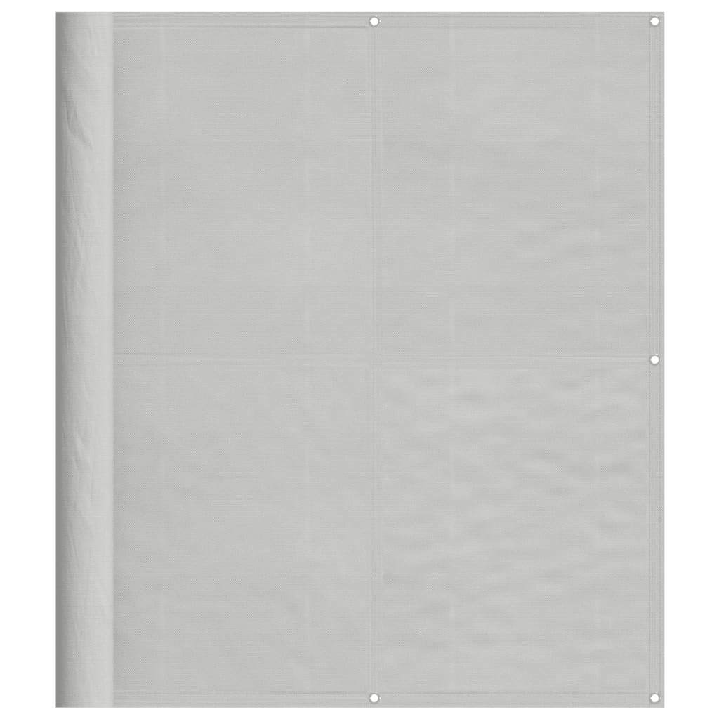 vidaXL Balkongskärm ljusgrå 120x500 cm 100% polyester oxford