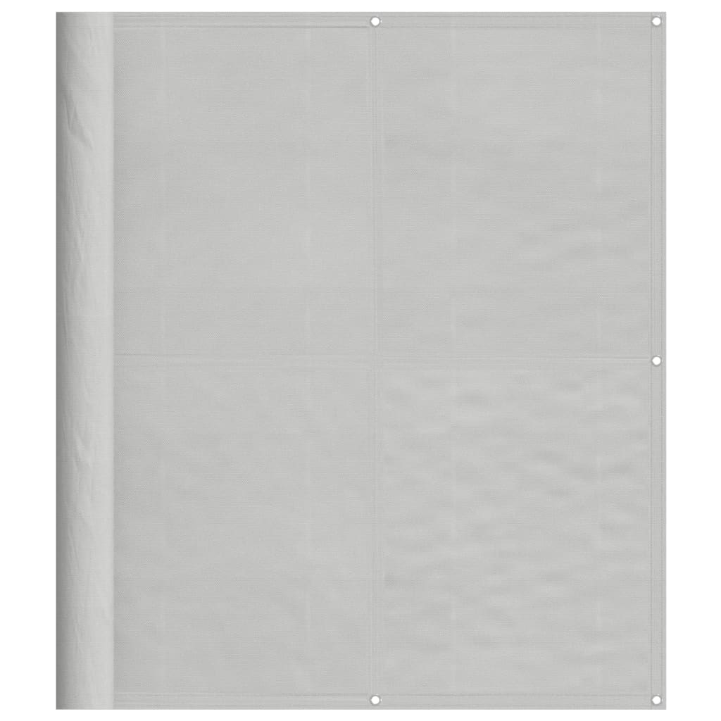 vidaXL Balkongskärm ljusgrå 120x400 cm 100% polyester oxford