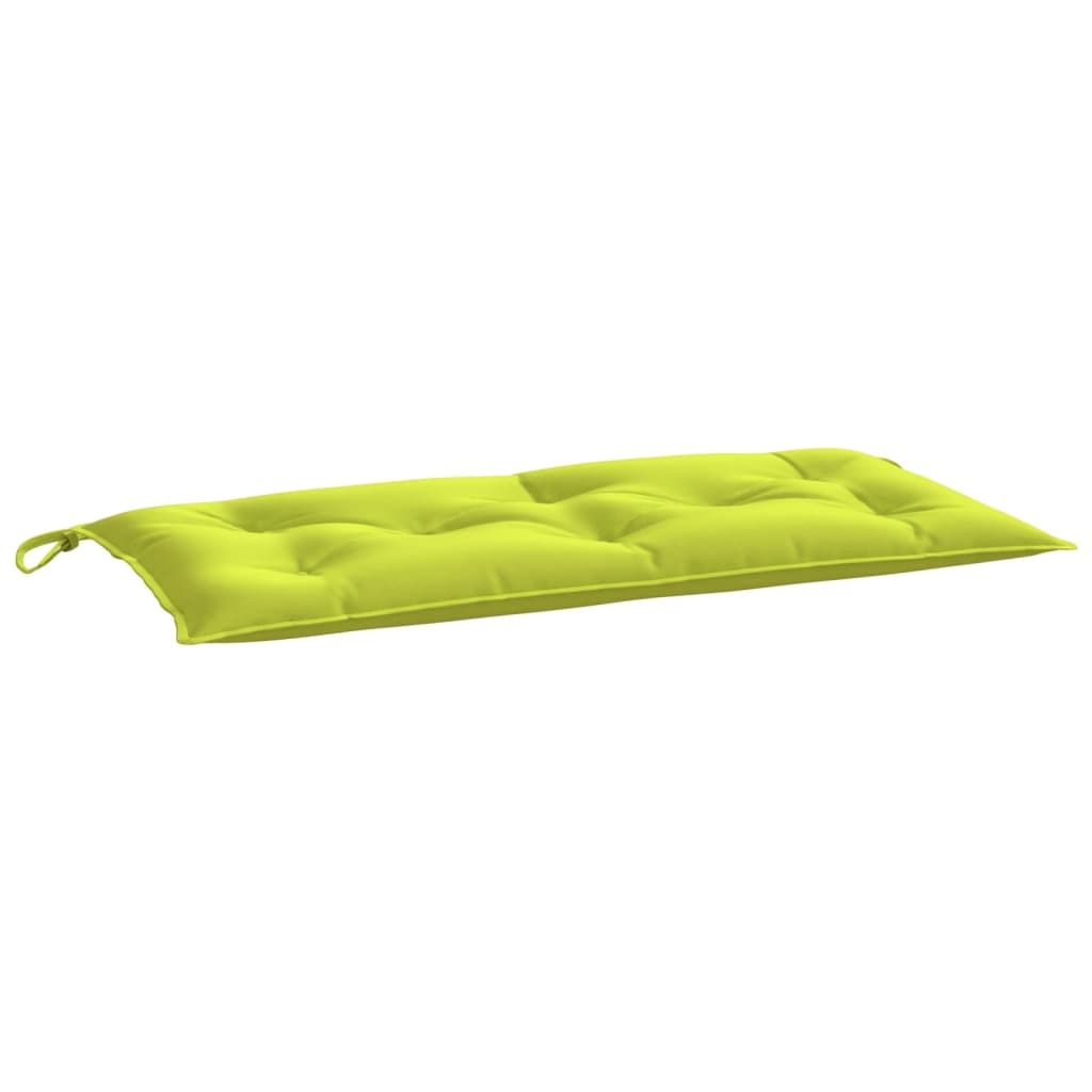 vidaXL Bänkdyna för trädgården ljusgrön 100x50x7 cm oxfordtyg