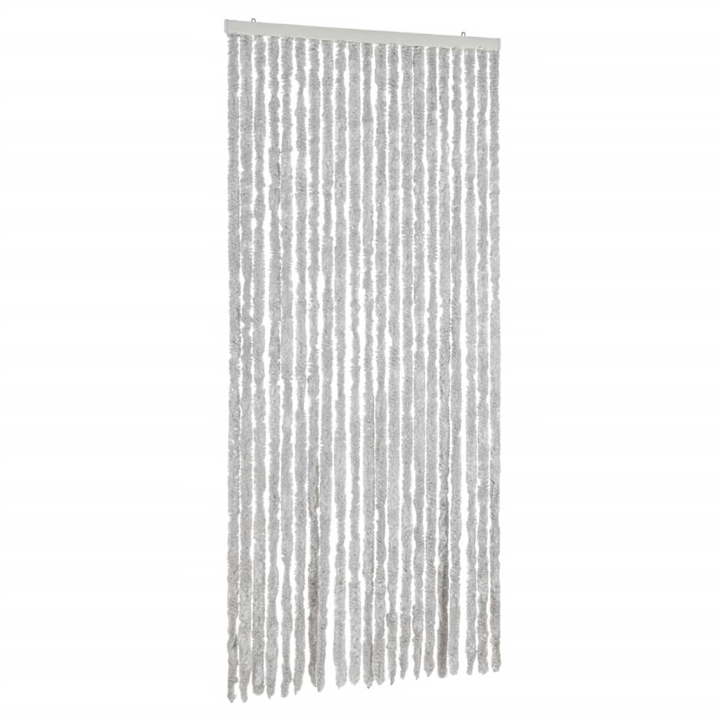 vidaXL Insektsgardin grå 90x200 cm chenille