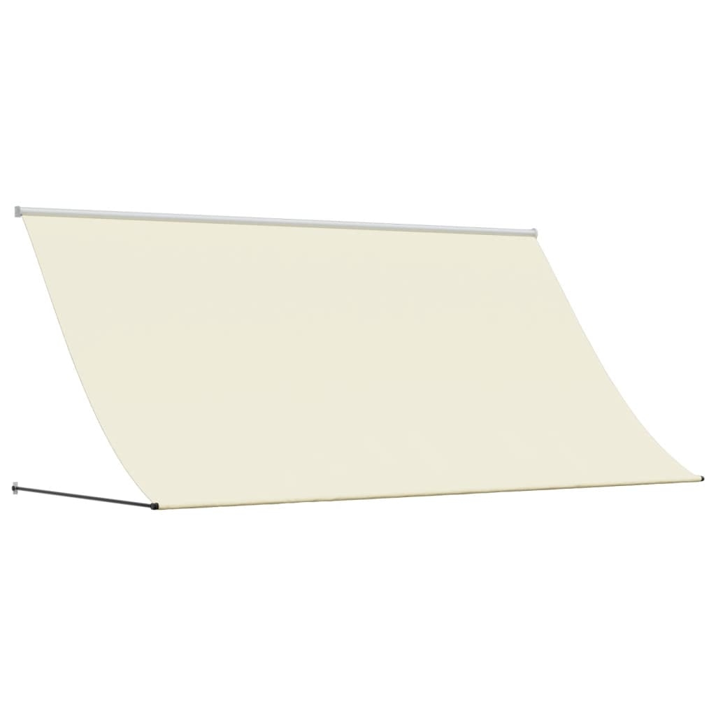 vidaXL Markis infällbar gräddvit 300x150 cm tyg och stål