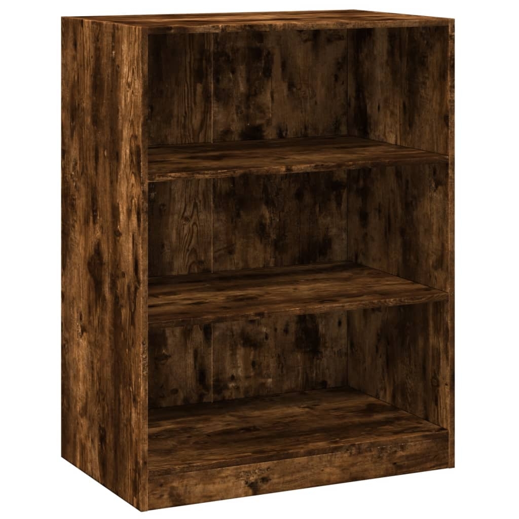 vidaXL Garderob rökfärgad ek 77x48x102 cm konstruerat trä