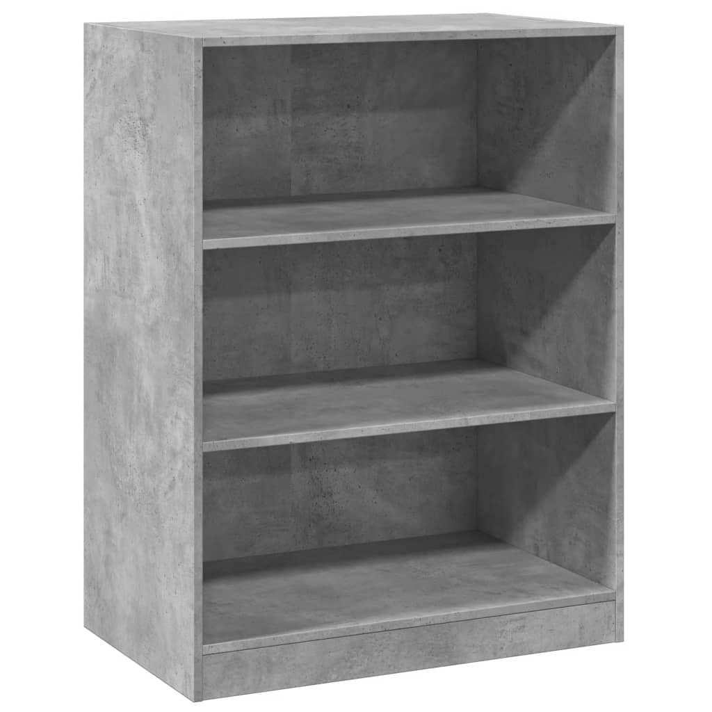 vidaXL Garderob betonggrå 77x48x102 cm konstruerat trä