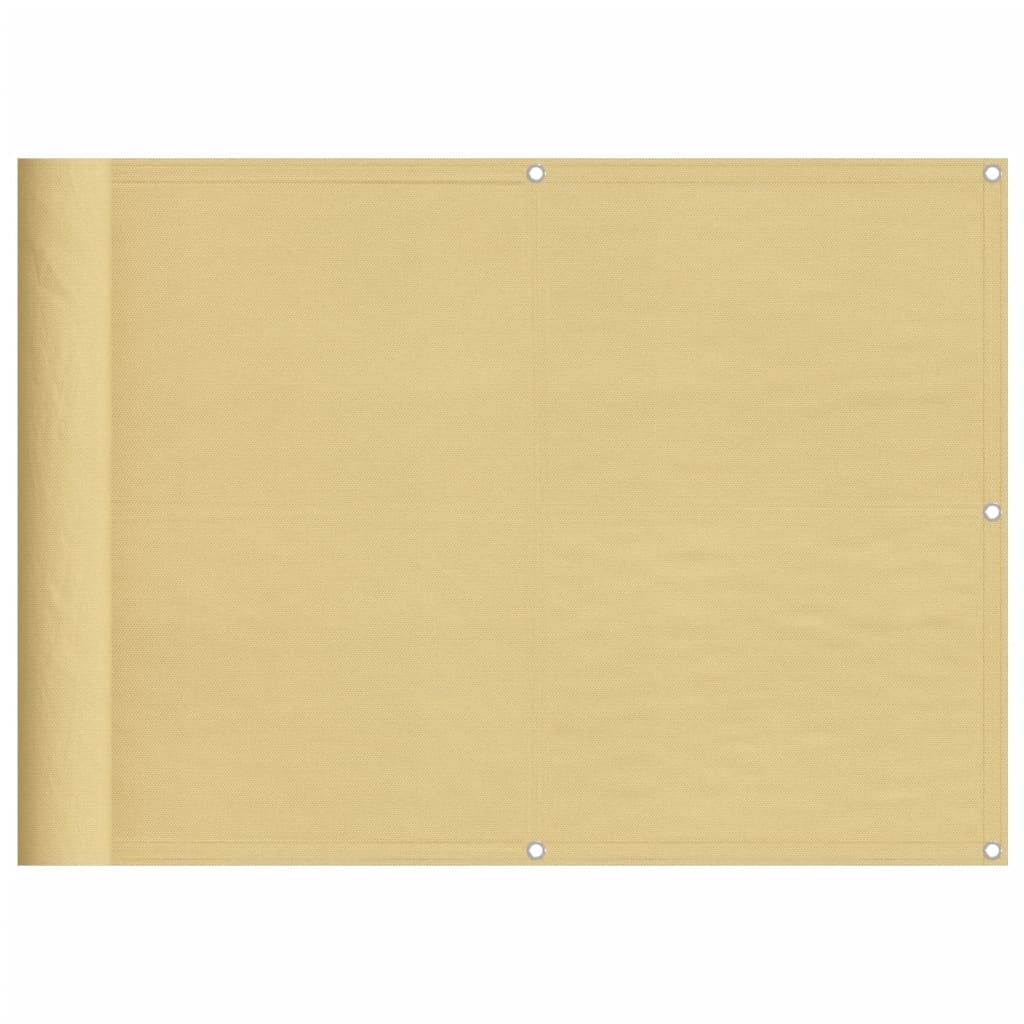 vidaXL Balkongskärm sand 75x300 cm 100% polyester oxford