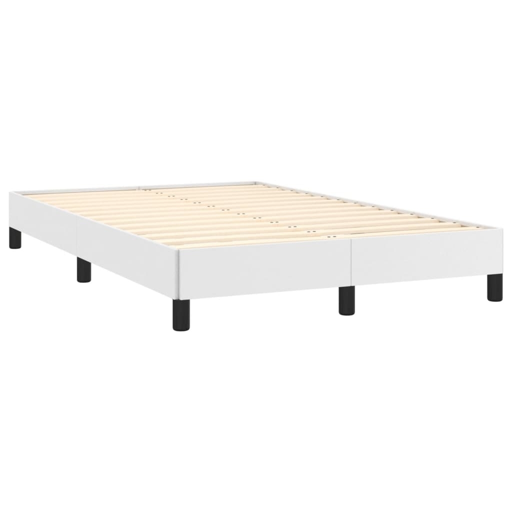 vidaXL Sängram vit 120x190 cm konstläder