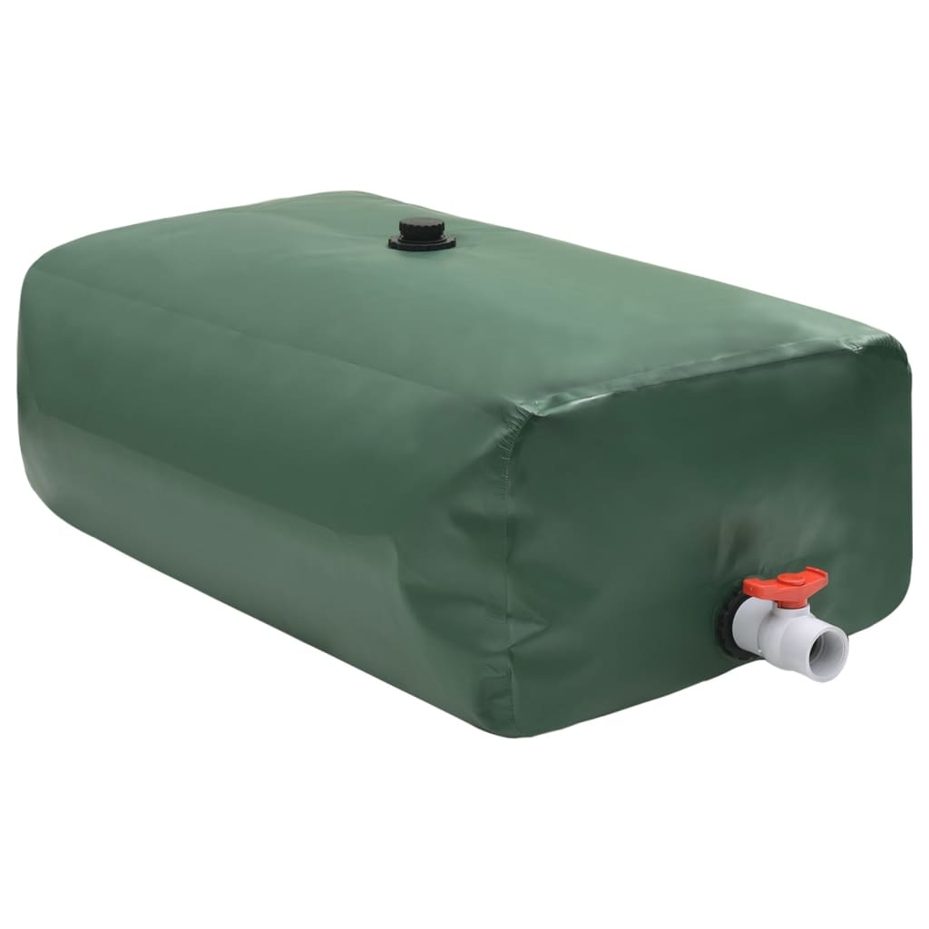 vidaXL Vattentank med kran vikbar 1000 L PVC