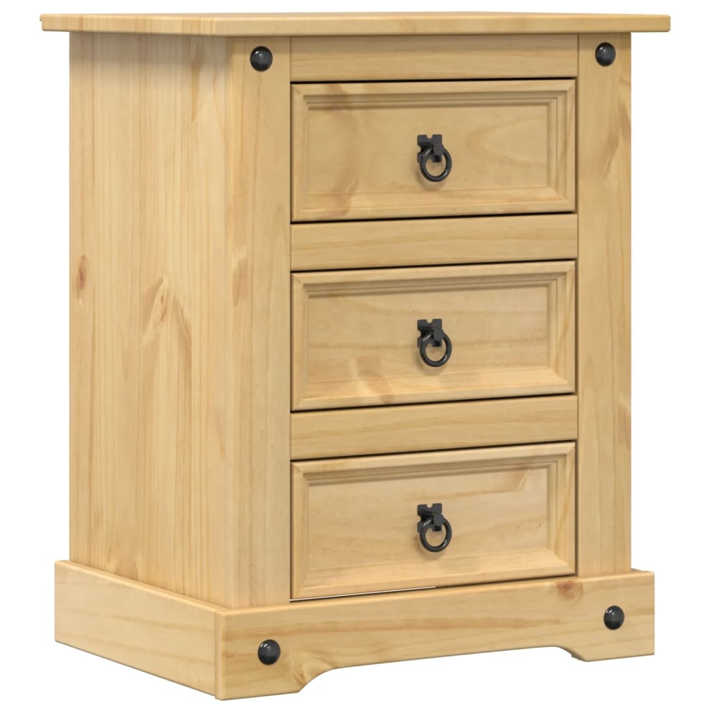 vidaXL Sängbord Corona 53x39x66 cm massiv furu