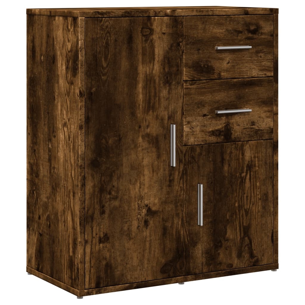 vidaXL Skänk rökfärgad ek 60x31x70 cm konstruerat trä