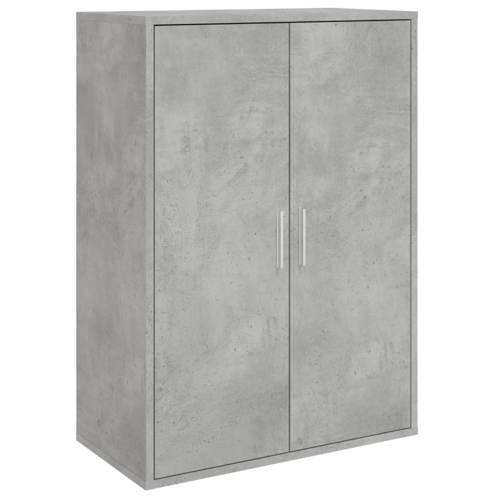 vidaXL Byrå betonggrå 60x31x84 cm konstruerat trä