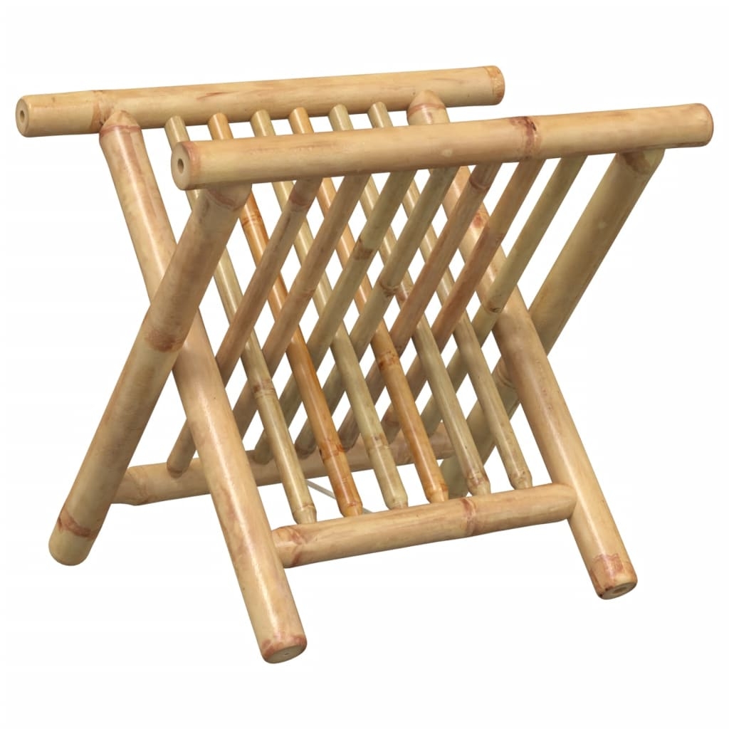 vidaXL Tidningsställ 42x30,5x34,5 cm bambu