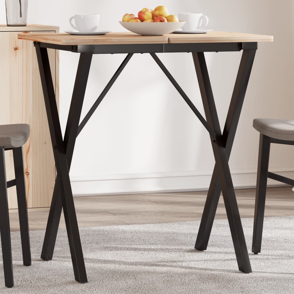vidaXL Ben for spisebord X-ramme 60x40x73 cm stål