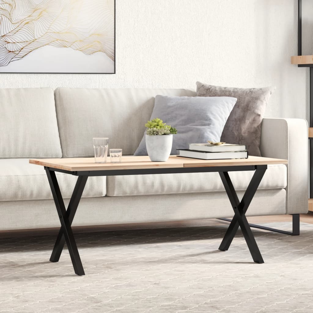 vidaXL Ben for salongbord X-ramme 80x40x43 cm stål