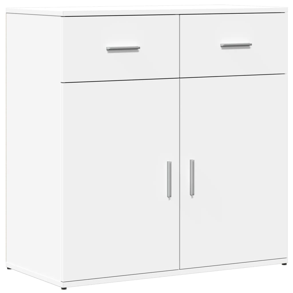 vidaXL Skänk vit 79x38x80 cm konstruerat trä